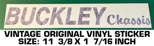 Buckley chassis vintage - buckley,