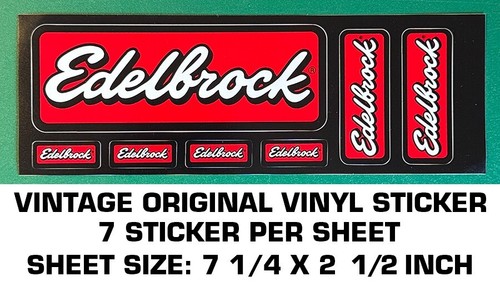 Edelbrock vintage original - -,